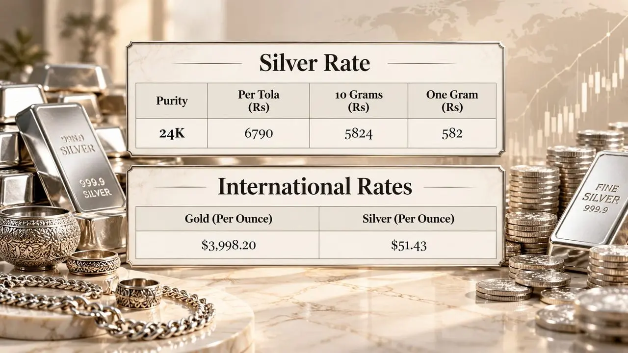 Silver price in Pakistan for today, October 30, 2026