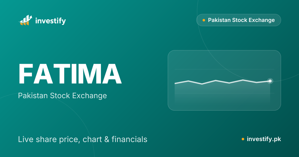 FATIMA Share Price Today - Fatima Fertilizer Company Ltd | Investify