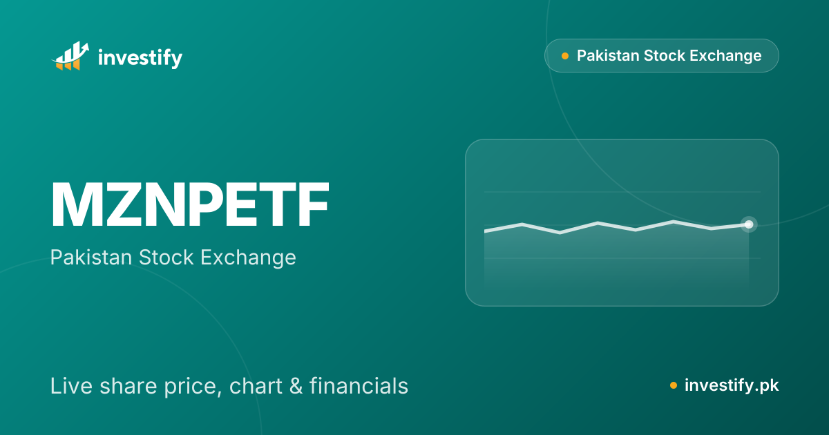 MZNPETF Share Price Today - Meezan Pakistan ETF | Investify