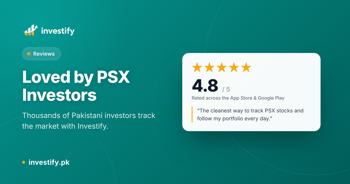 Investify Reviews | Google Play and App Store Ratings for PSX Investors